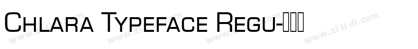 Chlara Typeface Regu字体转换